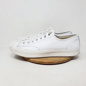 Converse Jack Purcell Sneakers Mens 11.5 Shoes White Leather Low Athletic Ox